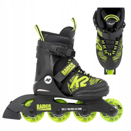  Patins à roulettes pour enfants K2 Raider noirs 35-40 (L)