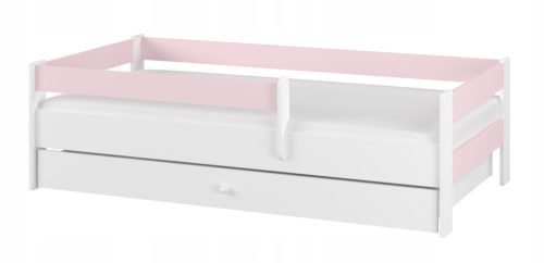  SIMPLE BABY BOO children's bed 160x80 drawer mattress WHITE SMOOTH PINK