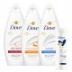  DOVE MIX scented shower gel 3x 250 ml + FREE LOTION