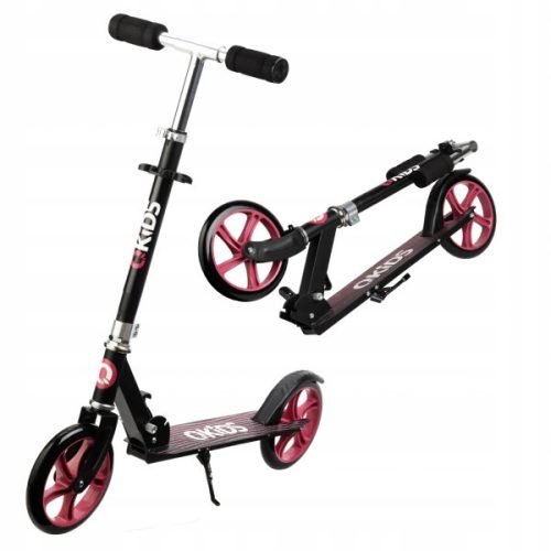  QKids HUBA00001 Two-Wheel Scooter Black, Pink