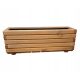  ZPD flowerpot 80 cm x 40 x 30 cm, wood, brown and beige tones