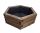  ZPD flowerpot 60 cm x 53 x 25 cm, diameter 60 cm, rosewood