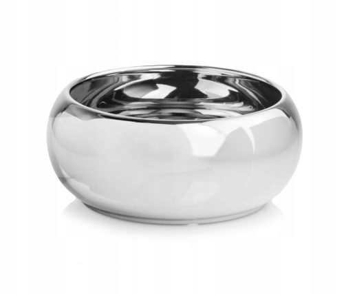  Polnix flowerpot 24 cm x 24 x 10 cm diameter 24 cm ceramic in the colors grey and silver