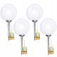  NNLED solar lamp, white, 71 cm, 4 pieces