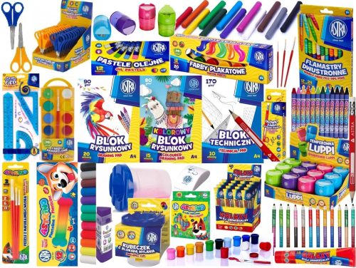  Art set school equipment set for school XXL Astra 20 pcs.