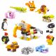  ANIMALS building blocks construction dog lion elephant 12 pieces SET