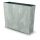  Prosperplast flowerpot 58 cm x 18 x 49.8 cm, plastic in grey and silver