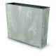  Prosperplast flowerpot 58 cm x 18 x 49.8 cm, plastic in grey and silver