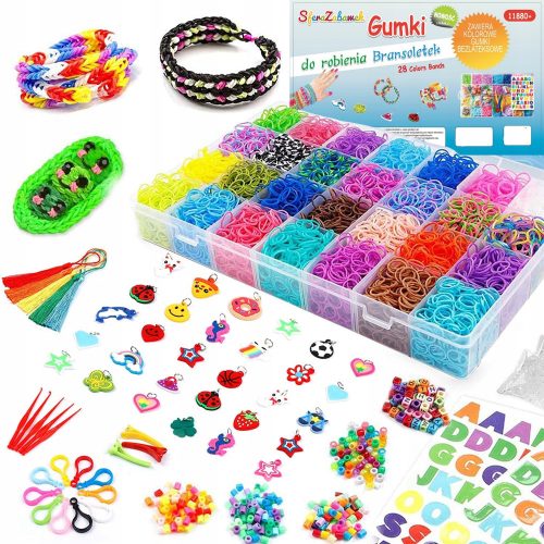  XXL set for making bracelets, rubber bands, 11,880 pcs