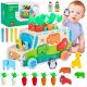  Montessori Block Sorter Catch the Worm Car CARROTS AND WORMS Puzzle