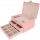  JEWELRY BOX ORGANIZER BOX LARGE PINK