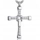  Necklace CROSS VIN DIESEL TORETTO18K STEEL SILVER