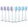  8x Heads for TESSA SONIC and TEESA SONIC PRO Replacement Tips White TSA8012