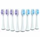  8x Heads for TESSA SONIC and TEESA SONIC PRO Replacement Tips White TSA8012