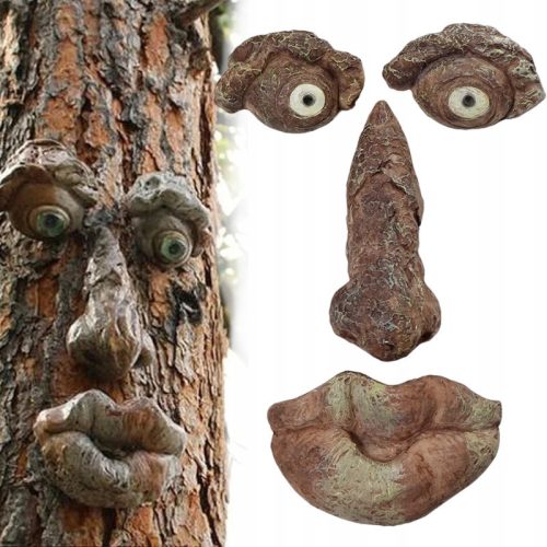  GARDEN DECORATION GARDEN TREES FACE ON THE TREE FOR DECORATION OF FEED TREES