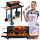  GARDEN CHARCOAL GRILL ON WHEELS WITH SHELVES GRID 4 LEVELS LARGE BBQ GRILL