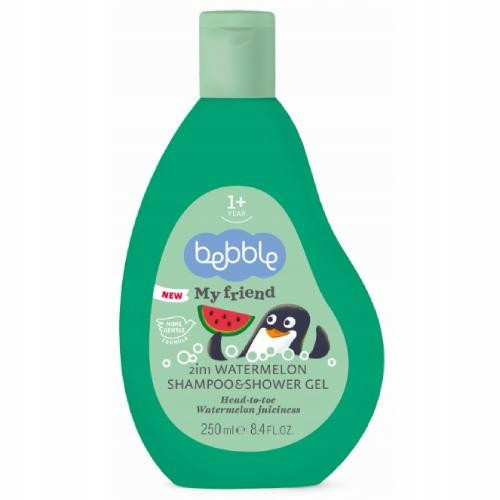  BEBBLE SHAMPOO AND GEL FOR BODY AND HAIR WASH FOR CHILDREN WATERMELON 250ml