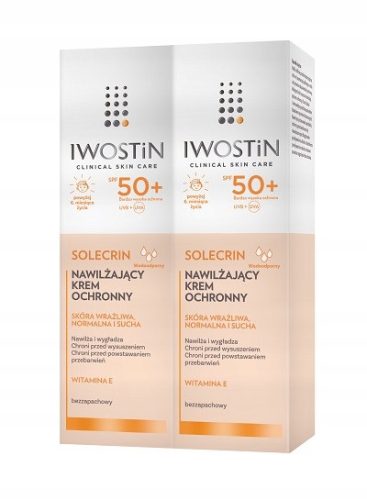 Iwostin Solecrin Moisturizing Protective Cream SPF 50+ for Sensitive Skin
