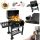 LARGE PREMIUM CHARCOAL GRILL DOUBLE GRID THERMOMETER + 4x BBQ MAT 1011