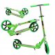  Large green foldable scooter with brake SUNLIGHT NEON up to 100 kg