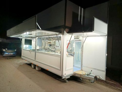 Catering trailer 6m, fully grazed, TURNKEY