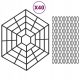  VidaXL Pond Protection Grid, 40 pcs, Black,