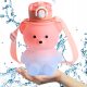  Bottle Water Bottle Cup for Children to School Kindergarten Teddy Bear 800ml