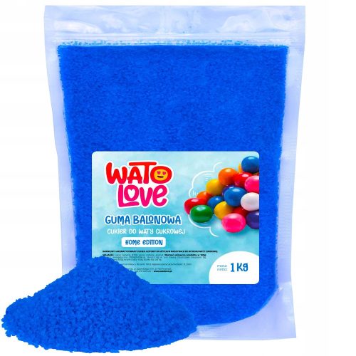  WatoLove Cotton Candy Machine 1 kg Bubble Gum Cotton Candy Sugar blue 1 W