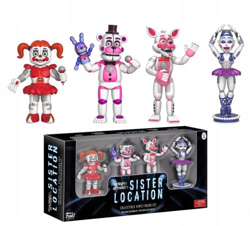  FNAF SET OF 4 FIGURINES FIVE NIGHTS AT FREDDY'S SISTER LOCATION