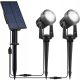  SuperLED solar lamp, black, 30 cm, 2 pcs.