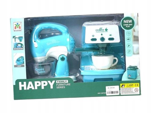  Set of household appliances, coffee maker and mixer, battery-powered; 34x22x9.5cm