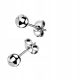  TITAN Stud earrings with a ball 5mm Titanium earrings for ears