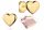  GOLD EARRINGS 585 CHILD GIRL heart baptism communion