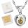  SILVER CHAIN AND COMMUNION MEDAL HEART MOTHER OF GOD FOR COMMUNION BAPTISM