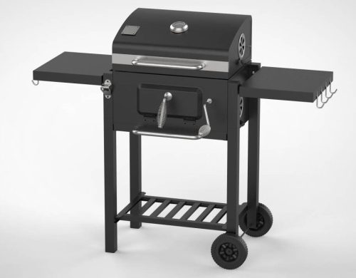  CHARCOAL GRILL BBQ GARDEN COVER ASH PAN CRANK