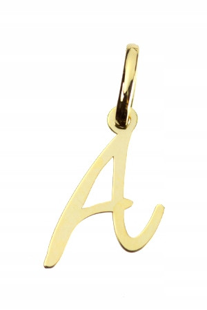  Letter "A" GOLD PENDANT 333