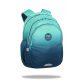  CoolPack school backpack with multiple compartments. Green tones, 21 years old