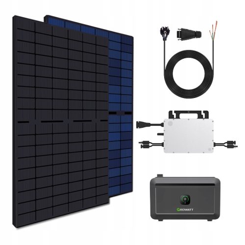 Balcony photovoltaics 860W with HMS 800W inverter and Growatt NOAH 2000