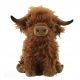  BROWN SCOTTISH COW PLUSH TOY MASCOT TOY FOR KIDS HIGHLAND COW