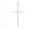  Silver men's cross, large, smooth cross, 925