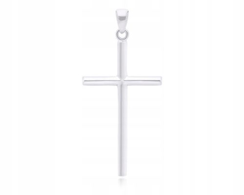  Silver men's cross, large, smooth cross, 925