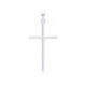  Silver men's cross, large, smooth cross, 925