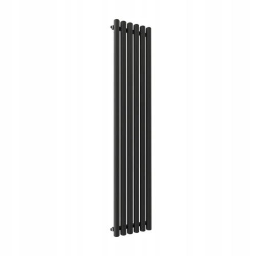  Duraterm ROUND vertical decorative radiator 180x36 cm black, spacing 5 cm