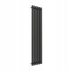  Duraterm ROUND vertical decorative radiator 180x36 cm black, spacing 5 cm