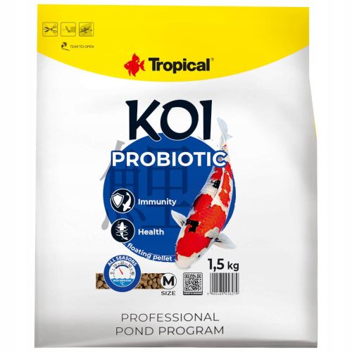  Tropical Koi Probiotic M Futter 1,5 kg