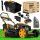  GoodMajster petrol lawn mower with basket, 223 cm³ capacity. Basket 60 l, cutting width 53 cm + oil for 4-stroke engines SAE 30 0.6L STIGA