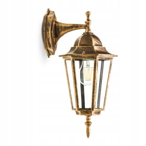  Garden wall light Kobi, yellow and gold tones, E27 60 W