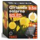  Smartled 950 cm solar garland, black