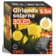  Smartled 650 cm solar garland, black