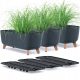  Prosperplast flowerpot 58 cm x 24 x 23.5 cm plastic anthracite